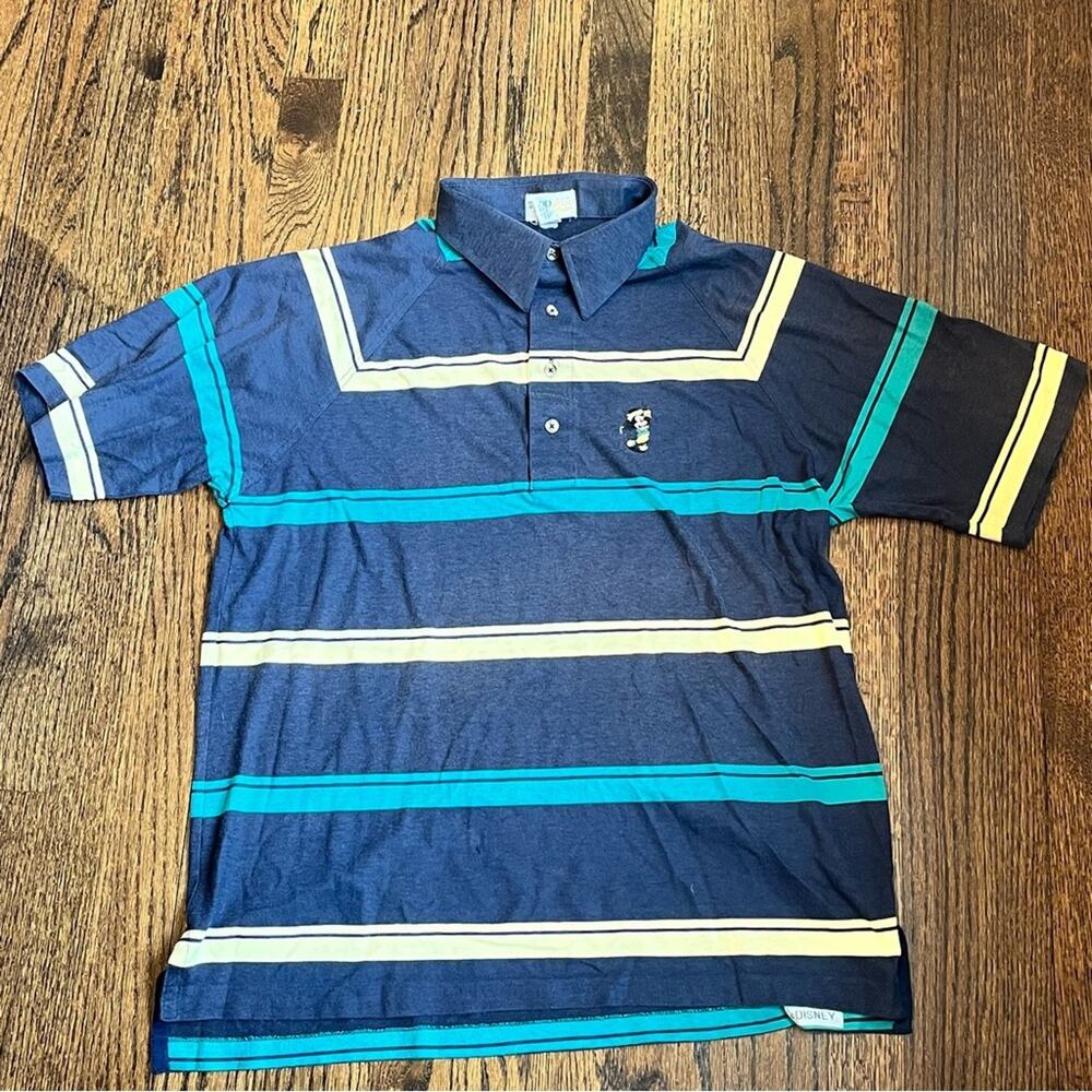 Izod Club Mickey Mouse Disney Golf Polo Shirt Vintage Y2K Preppy Men's XL